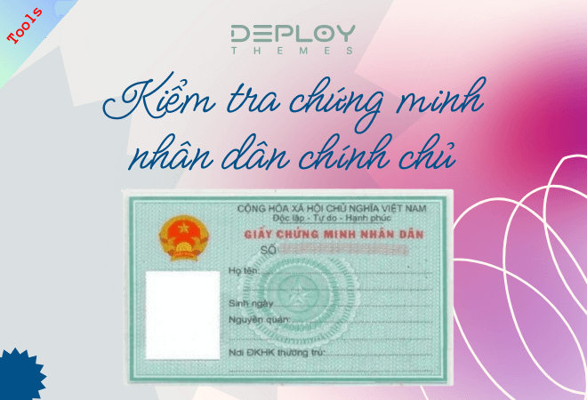 Kiểm tra CMND chính chủ